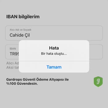 Gardrops'tan Paramı Hesabıma Alamıyorum