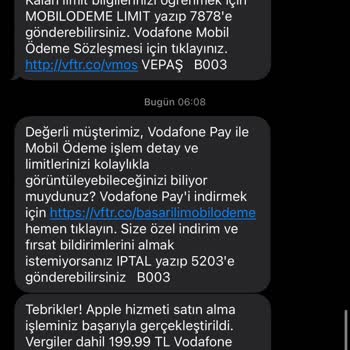 Vodafone Pay Vodafone Haksız Yere Ücret Çekiyor