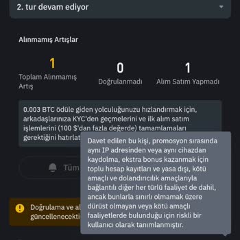 Binance 0.003 BTC Referans Etkinliği Yanıltıcıdır.