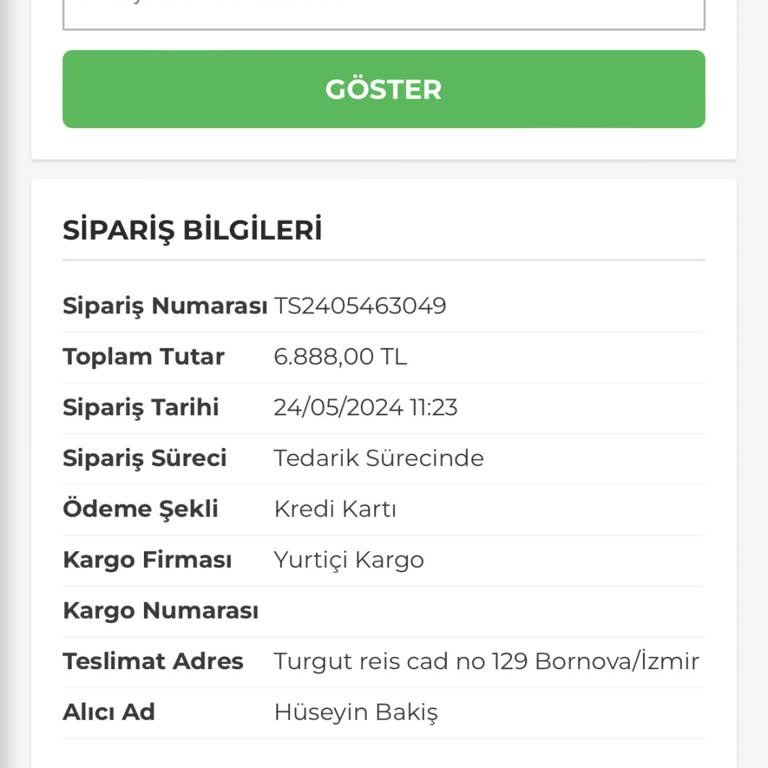 Elektro Marketim'den Sipariş Verdiğim Ürün Hala Kargoya Verilmedi!