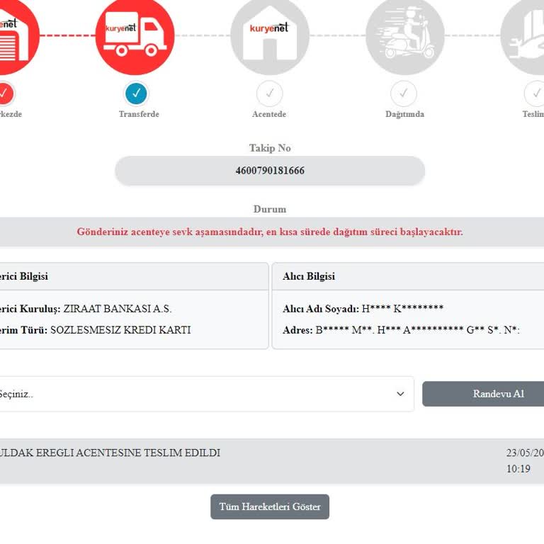 Kuryenet Kartımı Bir Türlü Getirmiyor!