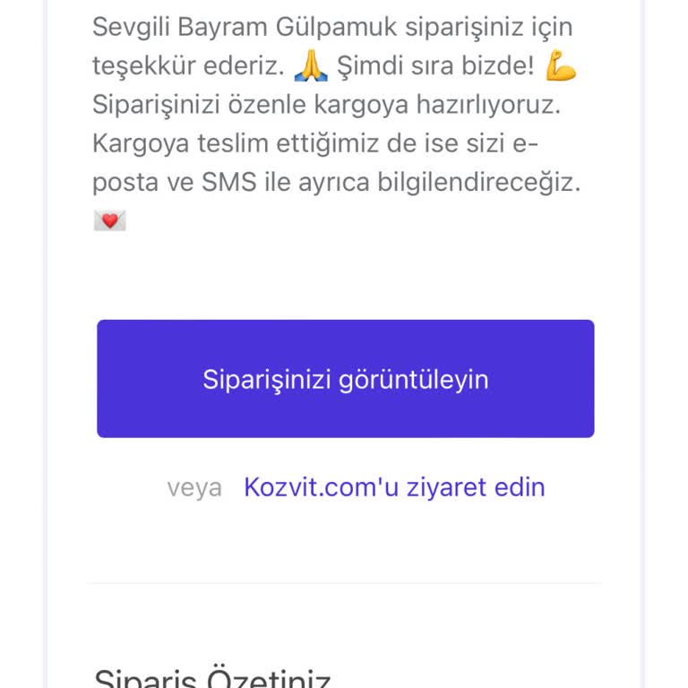 Kozvit Adlı Firmanın Sahte Ürün Satması