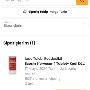 Patiburda.com Siparişi Göndermedi Paramı İade Etmedi