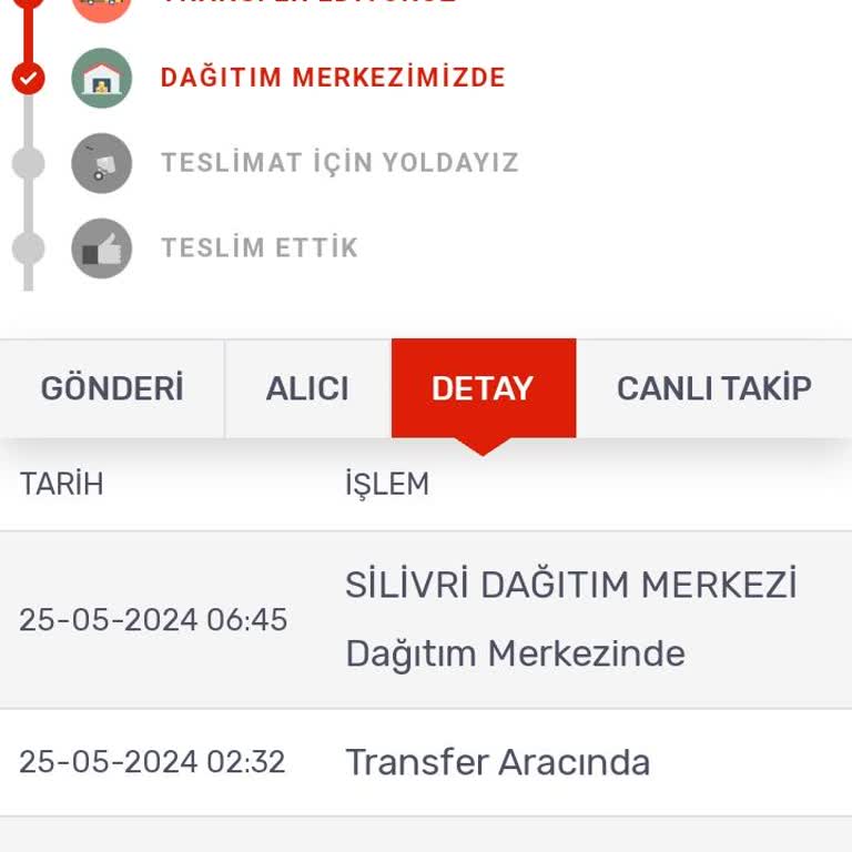 Kargom Sende Silivri Dağıtım Merkezi 5 Gündür Kargo Teslim Edilmedi
