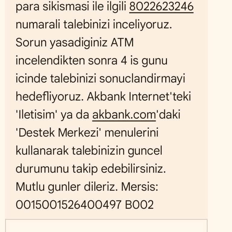 Akbank ATM De Kalan Paramı Geri Vermiyor!