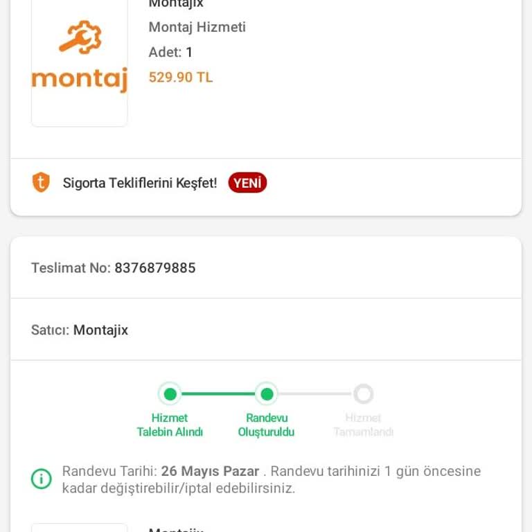 Trendyol Montaj Hizmetini Bir Daha Asla