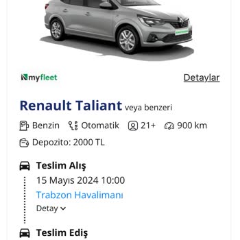 Myfleet İade Bedeli Yatırılmadı