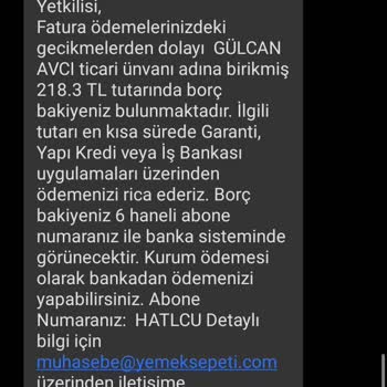 Yemeksepeti Dükkan Kapalı Hala Borç Çıkarıyor