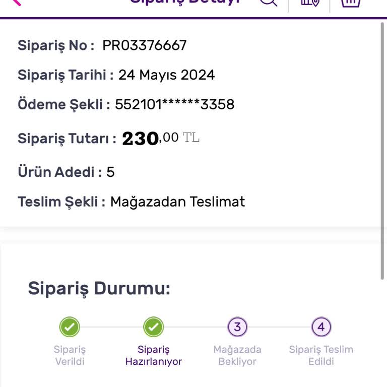 Gratis Mağazadan Teslimat Kargo Hazırlanması