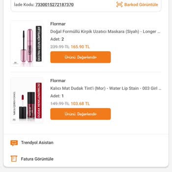 Flormar Kampanyalı Üründe Yanlış Gönderilmesi