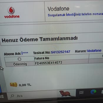 Vodafone Fatura Ödememe Rağmen Ödenmedi Olarak Gözükmesi