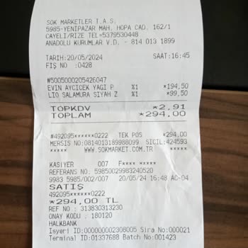 Şok Market Kredi Kartımdan 2 Kez Çekim Yaptı