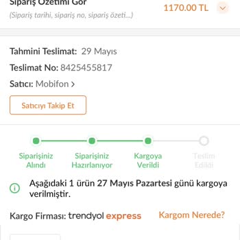Trendyol Exspres Ürünümü Teslim Etmiyor