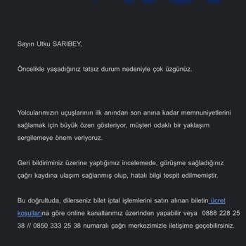 A Jet Müşteri Hizmetleri Yanlış Yönlendirdi İade İstiyorum