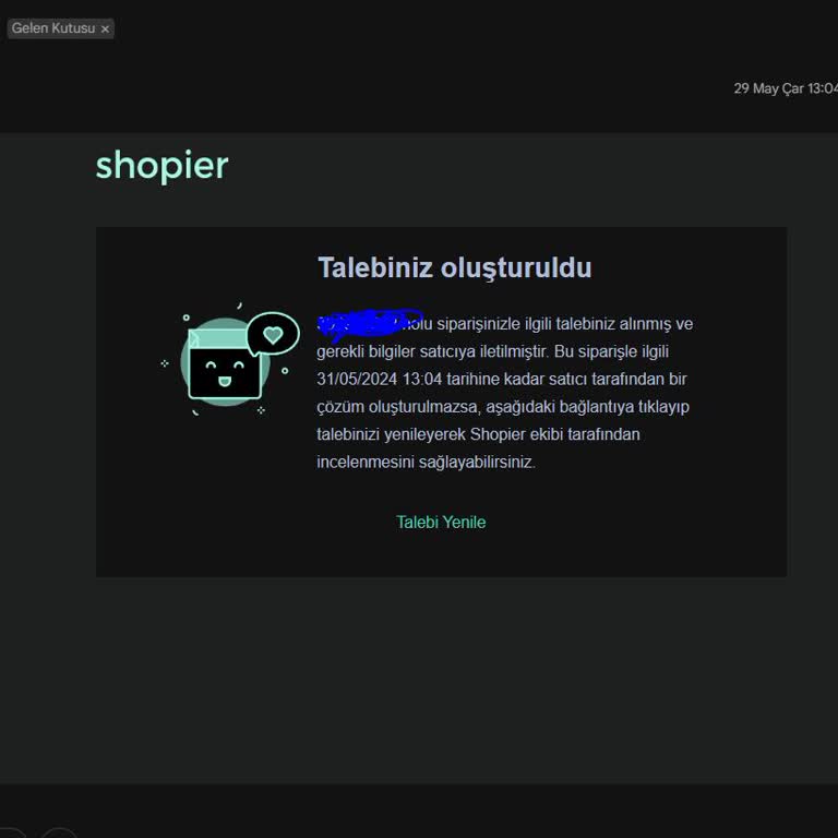 Scatti/Shopier Eksik Gönderim Ve Para İadesi Yapmıyor
