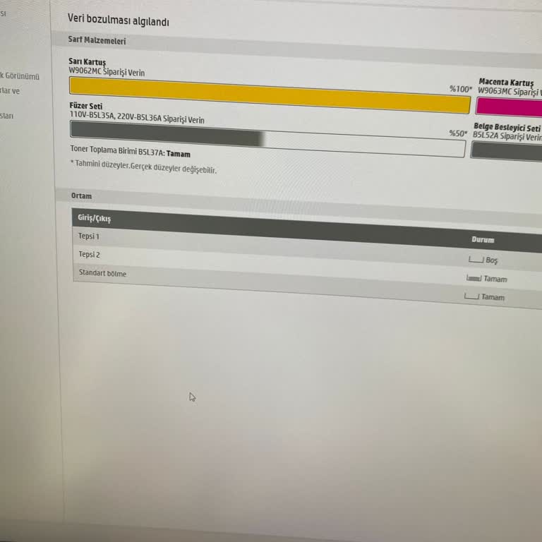HP Yetkili Servis Telefona Bakmama Sorunu
