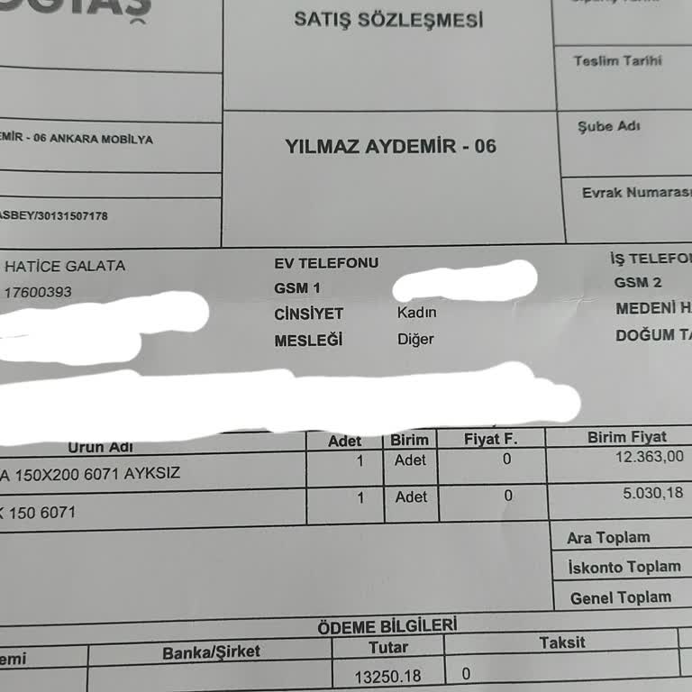 Doğtaş Gebze İstediğim Model Yerine Farklı Model Baza Sattı