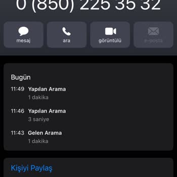 0 (850) 225 35 32 Superonline Olduklarını İddia Eden Numara!