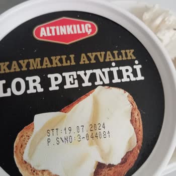 Altınkılıç Kaymaklı Lor Peyniri Bozuk Çıktı