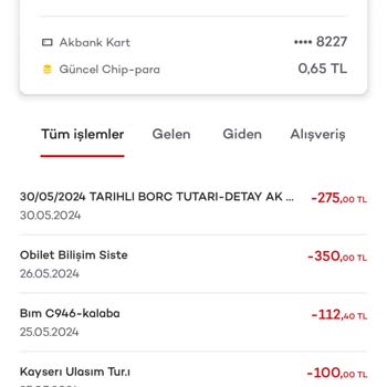 Ak Yatırım Borç Alacak İşlemleri