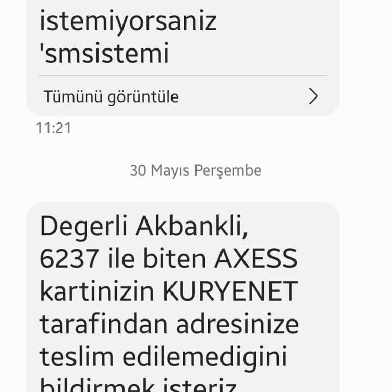 Kuryenet Ve Yine Teslim Edilemedi Yalanı