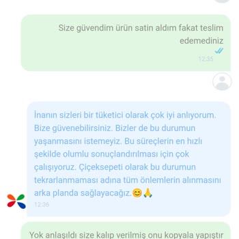 Çiçek Sepeti Para İadesi Yapmıyor Aras Kargo Kargomu Kaybetti