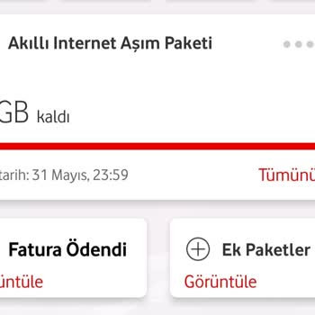 Vodafone Faturama Haksız Aşım Uygulanıyor
