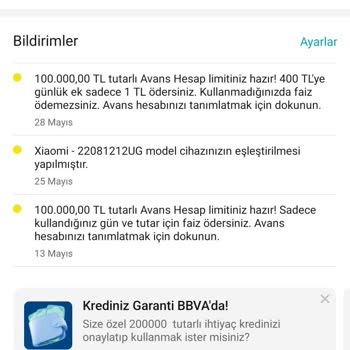 Garanti Bankası'ndan Çelişkili Bildirimler: 400 TL Kullanım İçin 1 TL Mi?