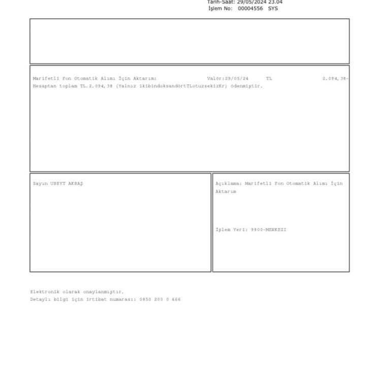 TEB Otomatik Fon Alımı