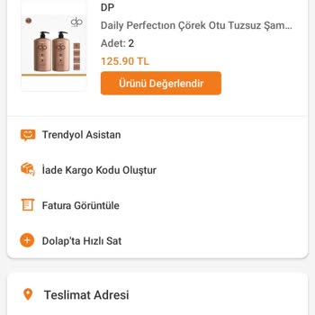 DP Şampuanı Trendyol Hasarlı Ürün