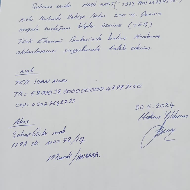 Hadi - TOMBANK Hadi Kart Şifresi Sorunu