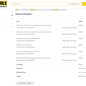 Mert Tools Hatalı Ürün- İlgisiz Firma