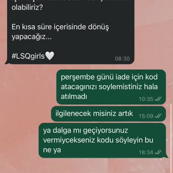 LESEQUENCE İade Yapılmıyor İlgilenilmiyor