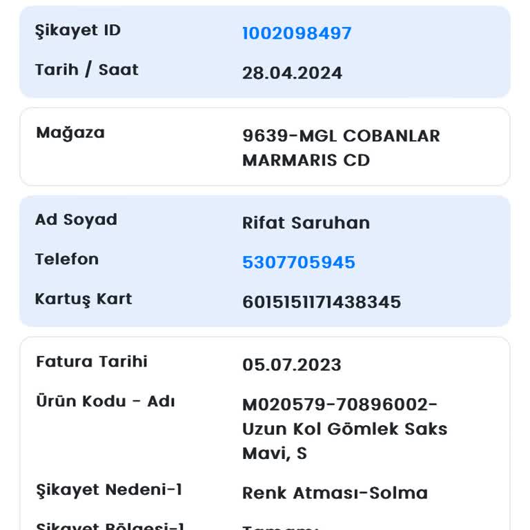 Mavi Ürün İnceleme