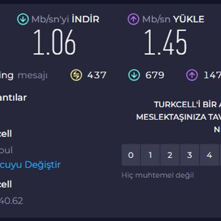 Turkcell's Poor Internet Speed, No Support, and High Cancellation Fee