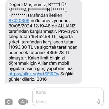 Medicana Hospitals Özel Sağlık Poliçesi İle Almadığım Hizmetin Ücretinin Tahsil Edilmesi