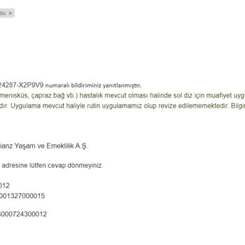 Allianz Sağlık Sigortası İşlevsizliği/Yetersizliği