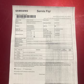 Samsung Buzdolabı Gaz Kaçağı Arızası