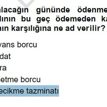 Anadolu Üniversitesi İtiraz Edilip İptal Edilmeyen Soru