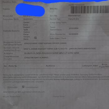 Samsung Cep Telefonu Satış Sonrası Hizmet Kalitesizliği.