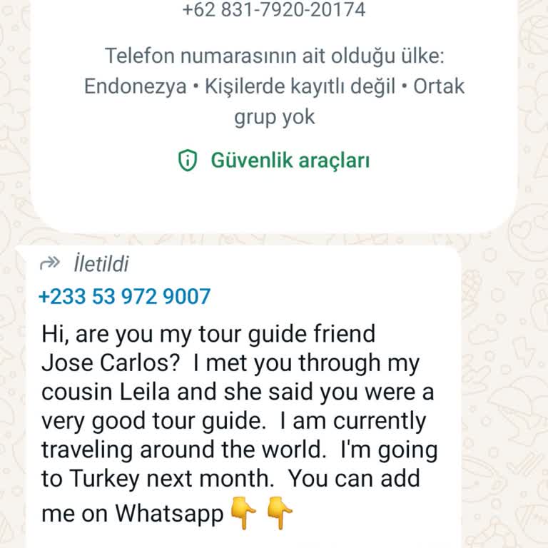 WhatsApp İşletme Hesabından Gelen Şüpheli Mesaj Ve Güvenlik Endişesi