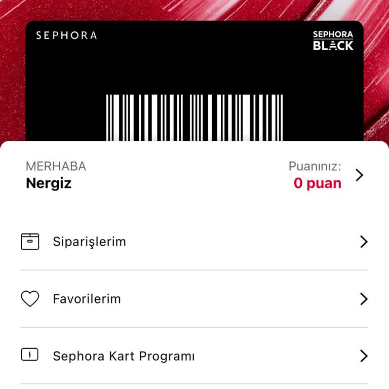 Sephora Kart Puanlarım Silindi