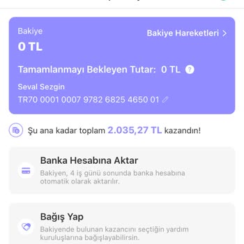 Dolap Satışımdan Kazandığım Miktar Hesabıma Yatırılmıyor.