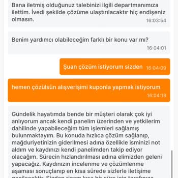 Migros Hemen Kupon Kullanamıyorum Ve Temsilci Bilgisiz