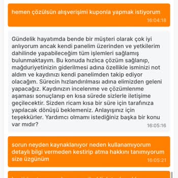Migros Hemen Kupon Kullanamıyorum Ve Temsilci Bilgisiz