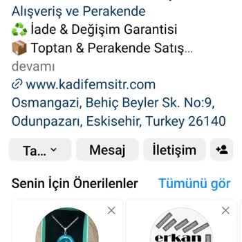 Kadifemsitr.com Kadifemsi İsimli Firmanın Muhatabı Yok Ve Ürünler Teslim Edilmiyor.
