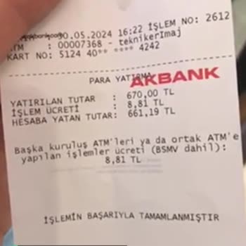 Akbank İşlem Ücreti Alırken Uyarı Yapılmıyor