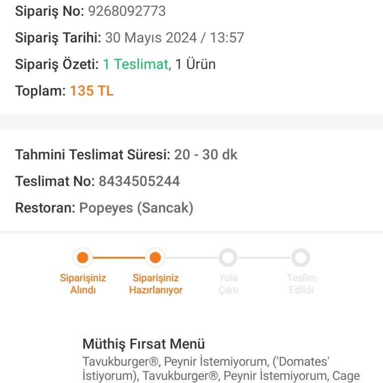 Trendyol Yemek Siparişimi Teslim Etmiyor