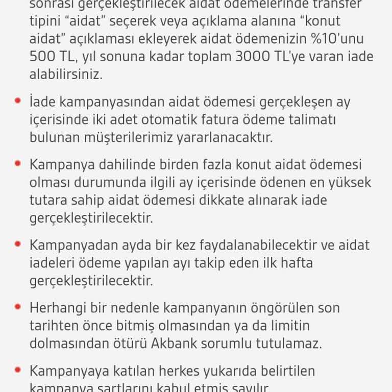 Akbank Kampanya Kazanımımı Tanımlamıyor