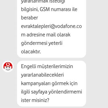 Vodafone Engelli Tarifesi Seçiminde Yaşanan Sorun